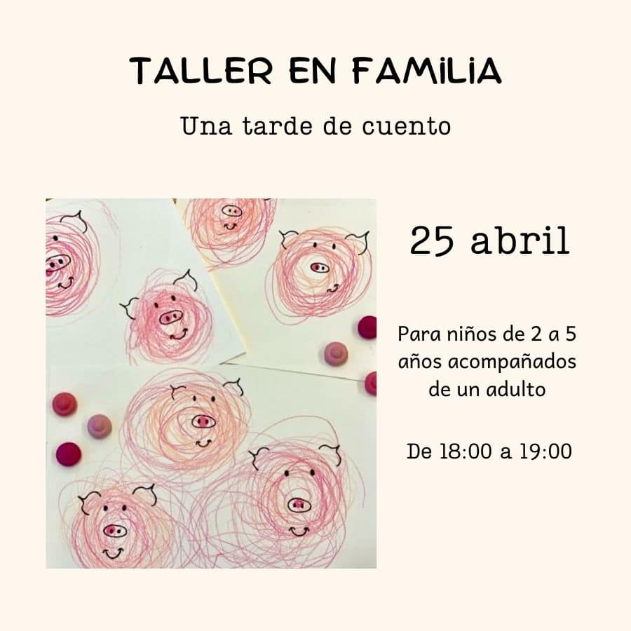 Cartel con información de la celebración del taller