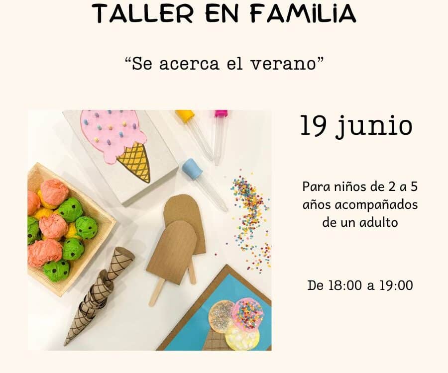 cartel con información del día y hora del taller