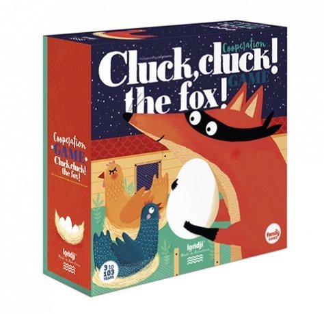 caja del juego en el que aparece un zorro robando un huevo de gallina