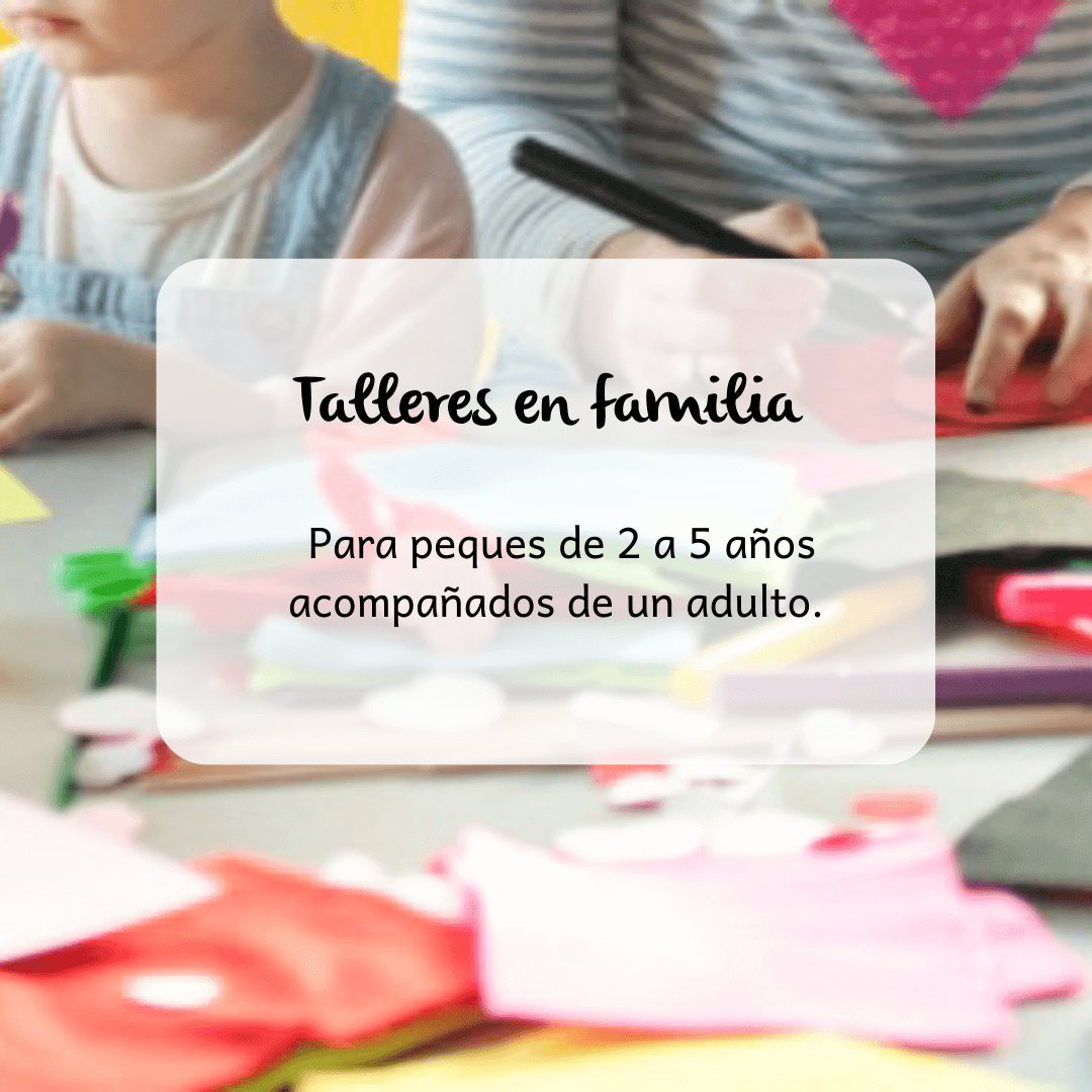 Sobre un fondo de una foto, aparece el texto con la información del taller