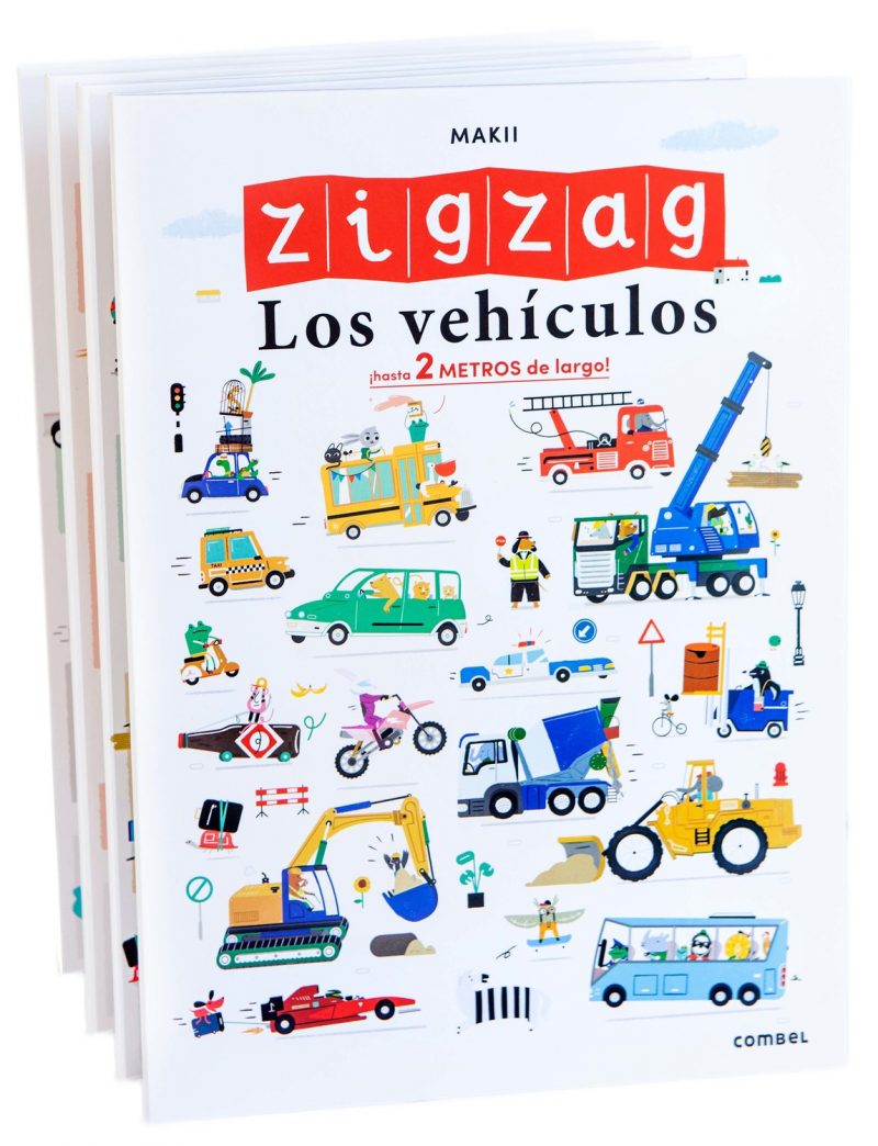 Portada del libro en el que aparecen ilustrados un montón de vehículos diferentes