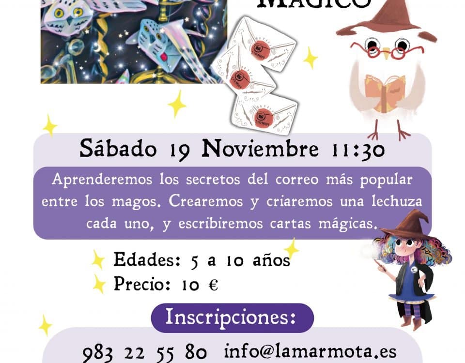 Cartel con información del taller