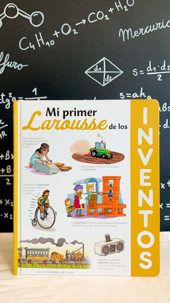 Portada del libro en la que se ilustran algunos de los inventos que aparecen explicados en el interior.